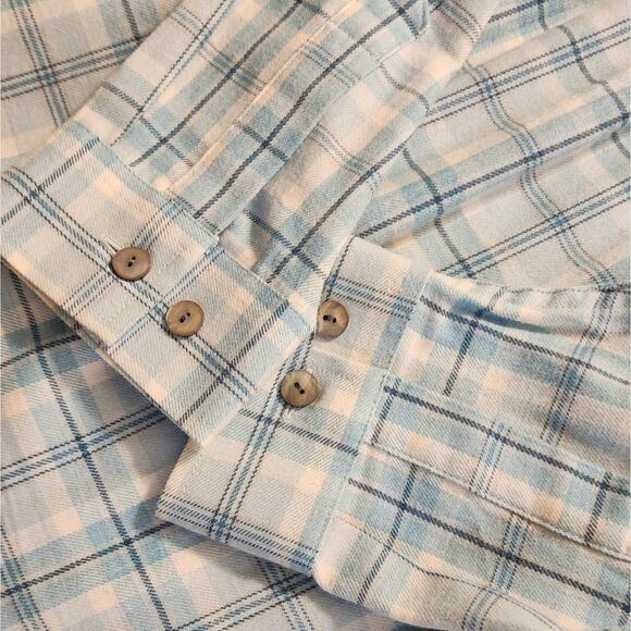 Classic LL Bean Women's XL Scotch Plaid Flannel Shirt 100% Cotton Soft Cozy EUC - Picture 5 of 5